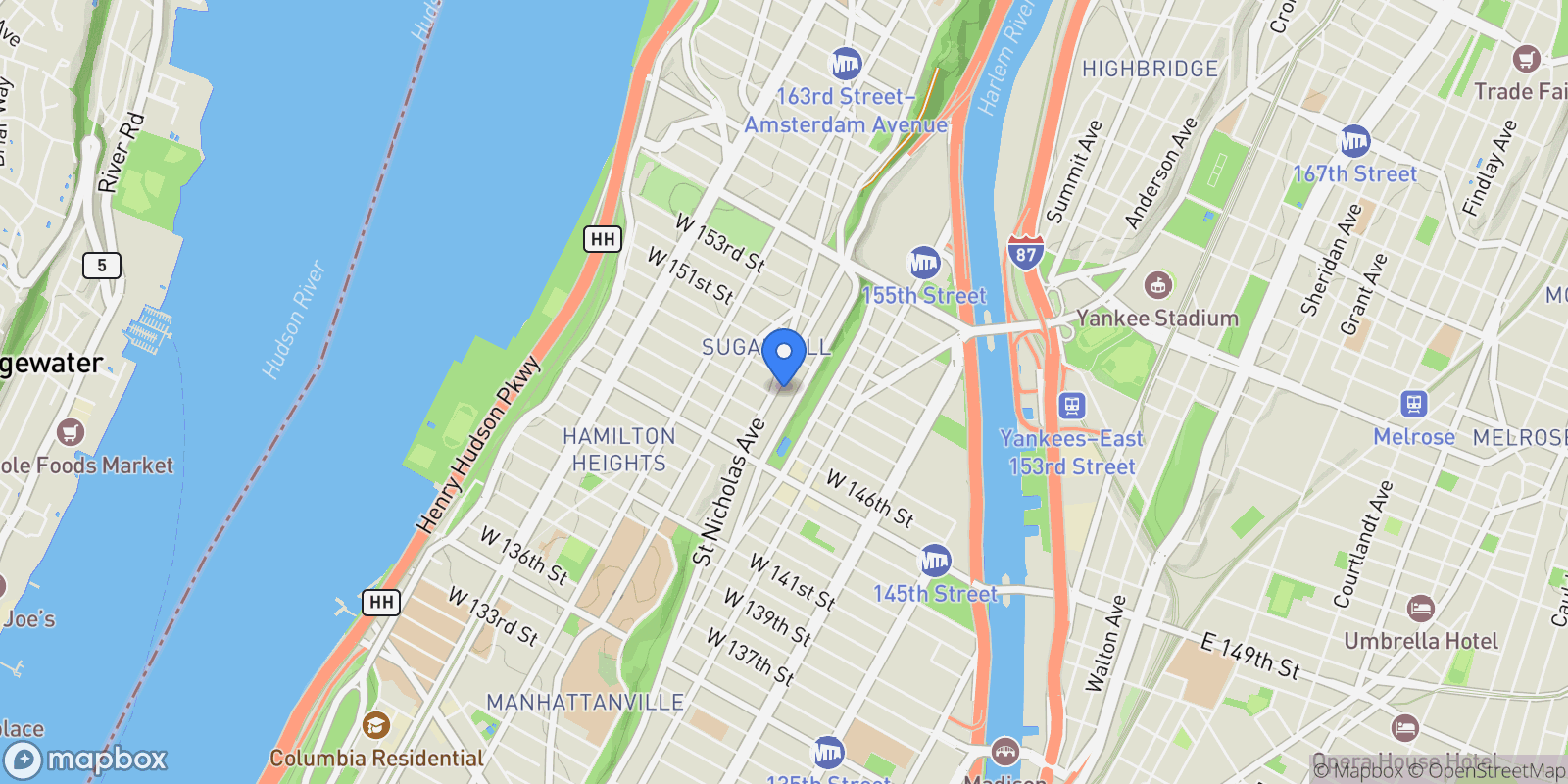 Map showing 764 Saint Nicholas Avenue PH, NEW YORK, NY 10031, New York, New York, United States.