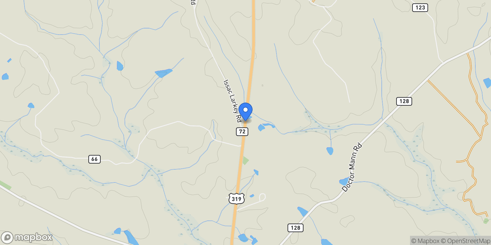 Map showing 0 East River Road, Jacksonville, GA 31544, Jacksonville, Georgia, United States.