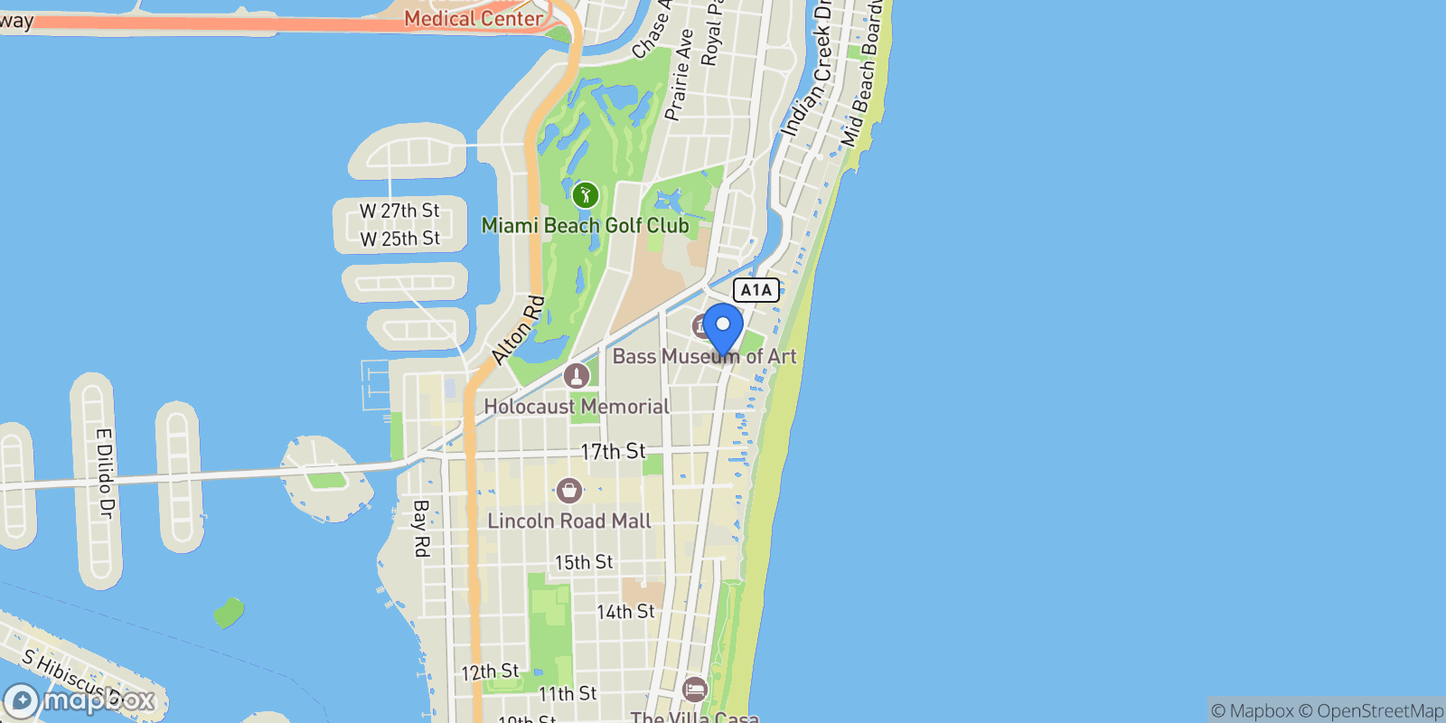Map showing 220 21st St 507, Miami Beach, Florida, United States.