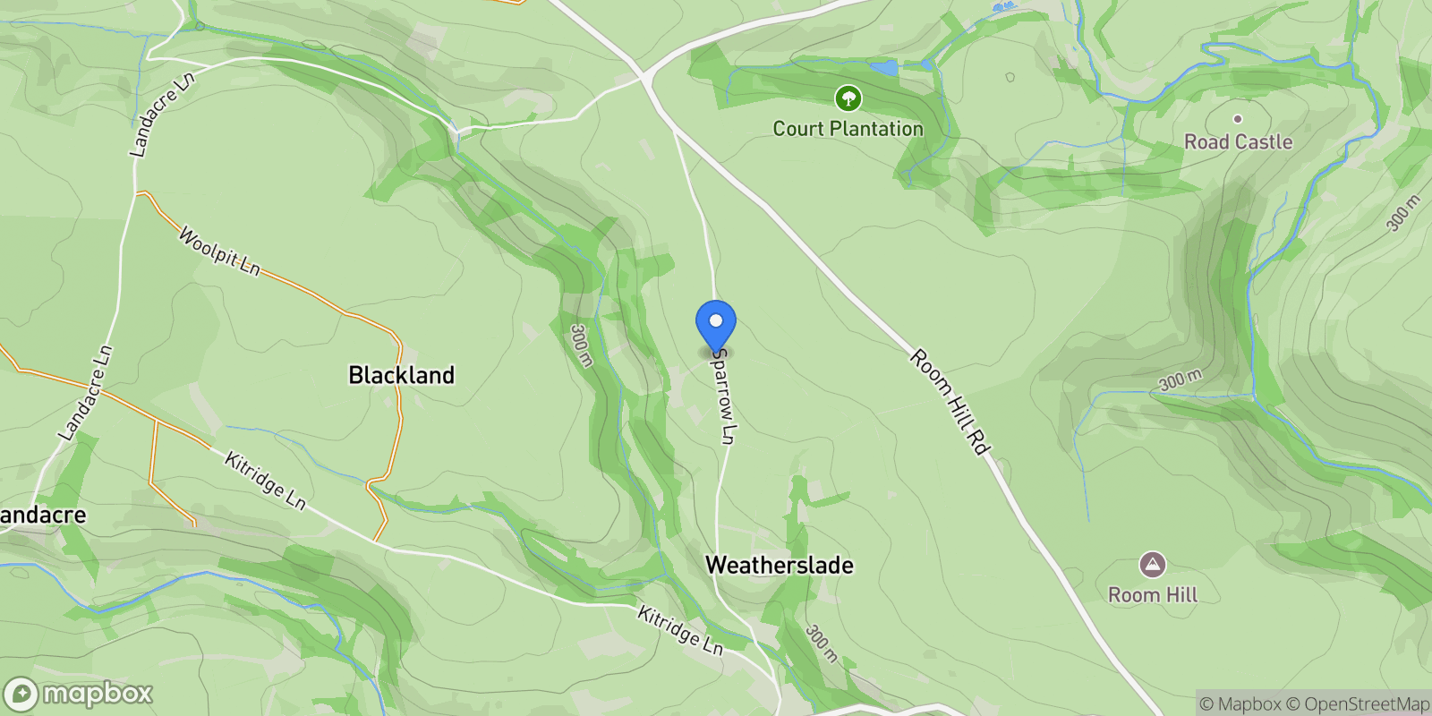 Map showing Withypool, Minehead, Withypool, England, United Kingdom.