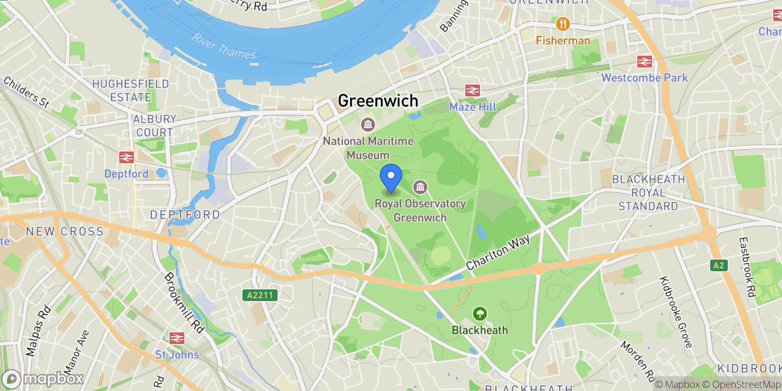 Map showing chesterfield walk, greenwich, London, England, United Kingdom.