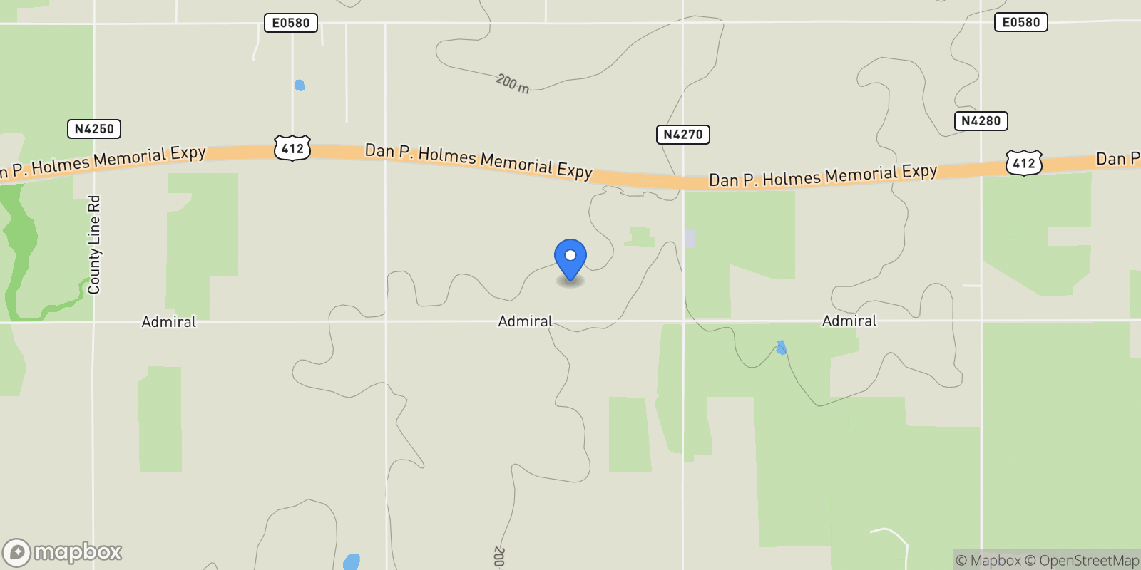 Map showing 8350 W 590 Road S, Inola, OK 74036, Inola, Oklahoma, United States.
