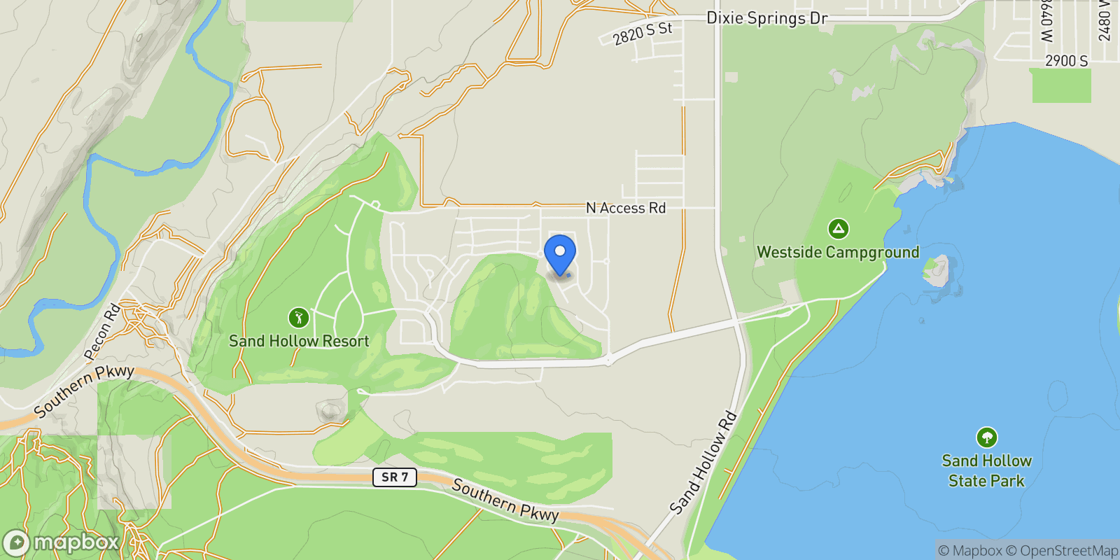 Map showing 3233 S YANSA TRL, Hurricane, Utah, United States.