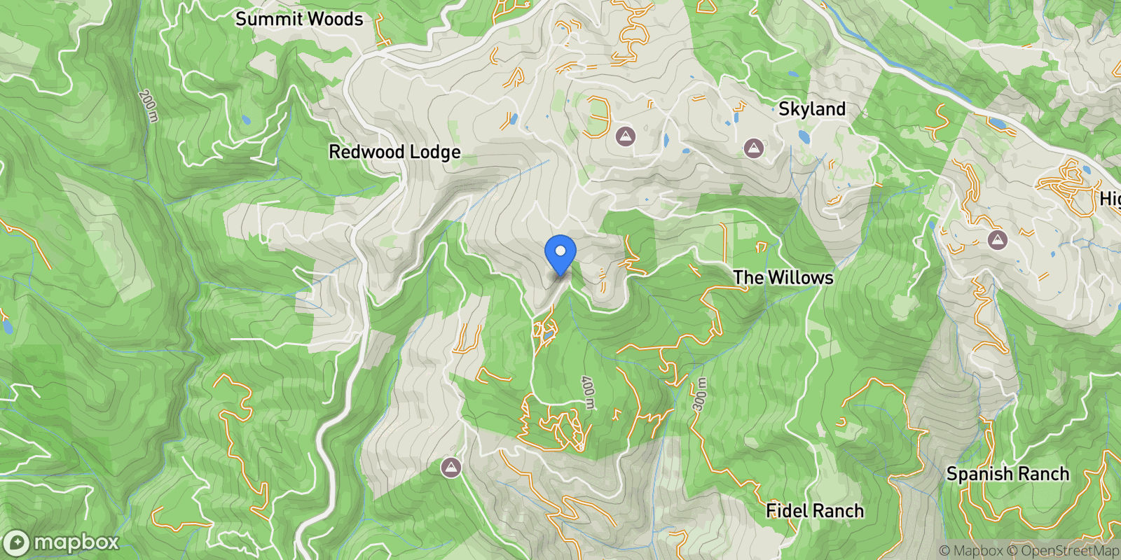 Map showing 15245 Stetson Road, Los Gatos, California, United States.