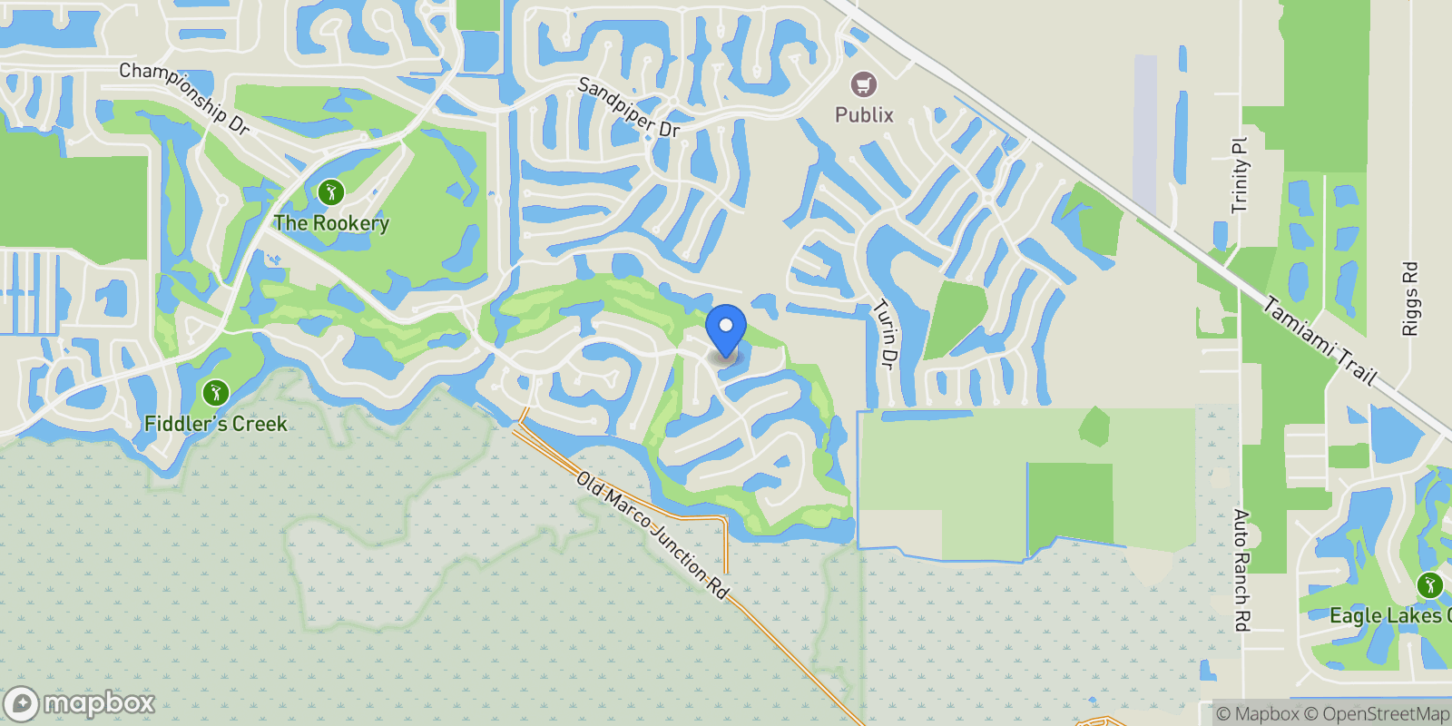 Map showing 3122 Heather Glen CT, Naples, FL, 34114, USA, Naples, Florida, United States.