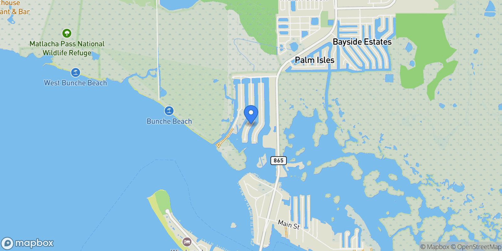 Map showing 18443 Deep Passage LN, Fort Myers Beach, FL, 33931, USA, Fort Myers Beach, Florida, United States.