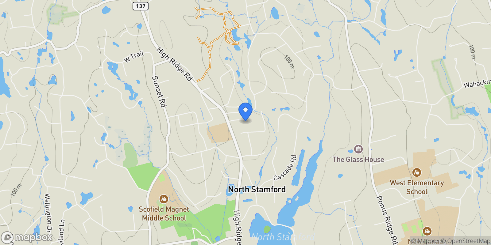 Map showing 49 Pinner Lane, Stamford, CT, 06903, USA, Stamford, Connecticut, United States.