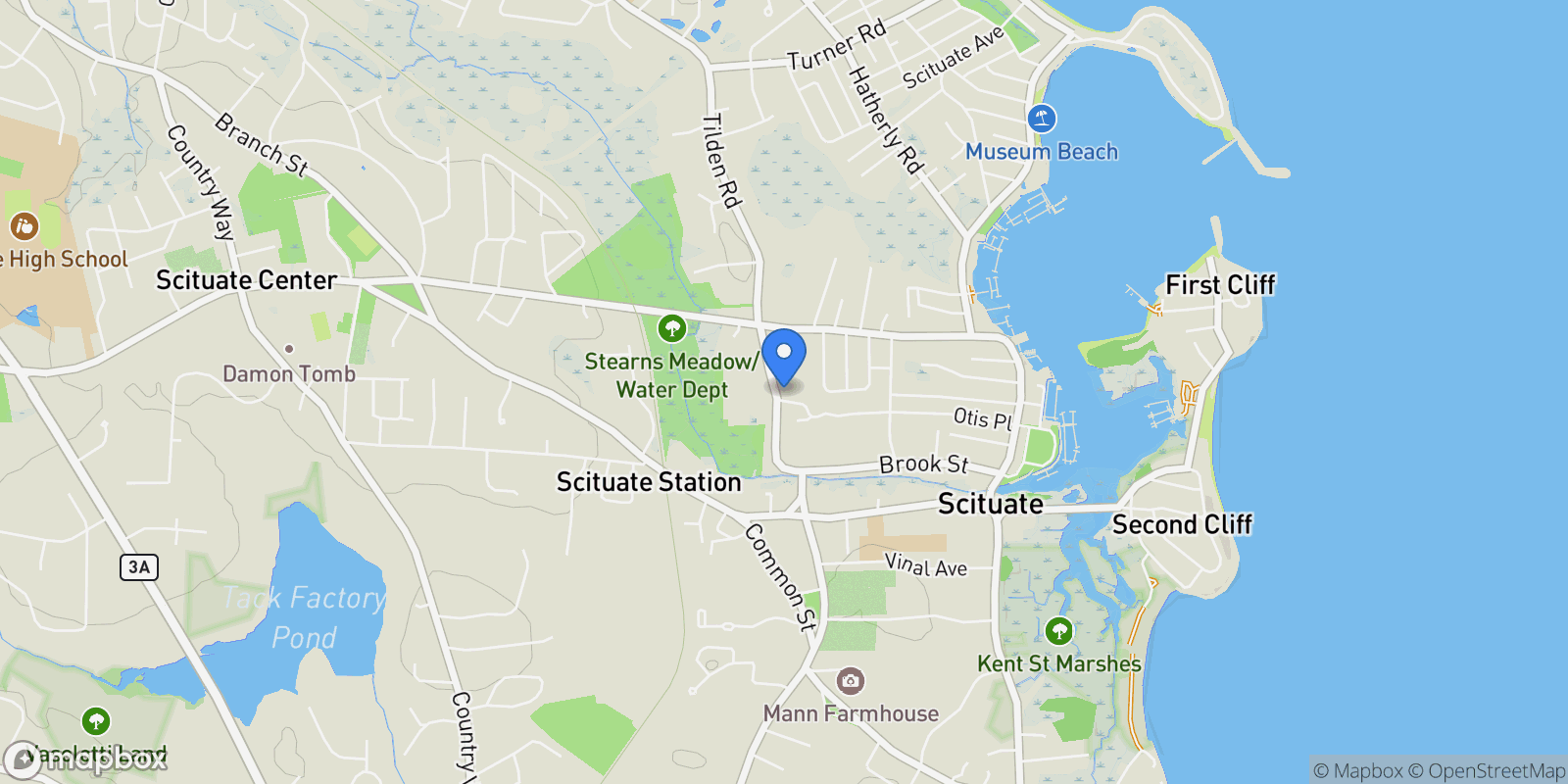Map showing 46 Tilden Rd., Scituate, MA, 02066, USA, Scituate, Massachusetts, United States.