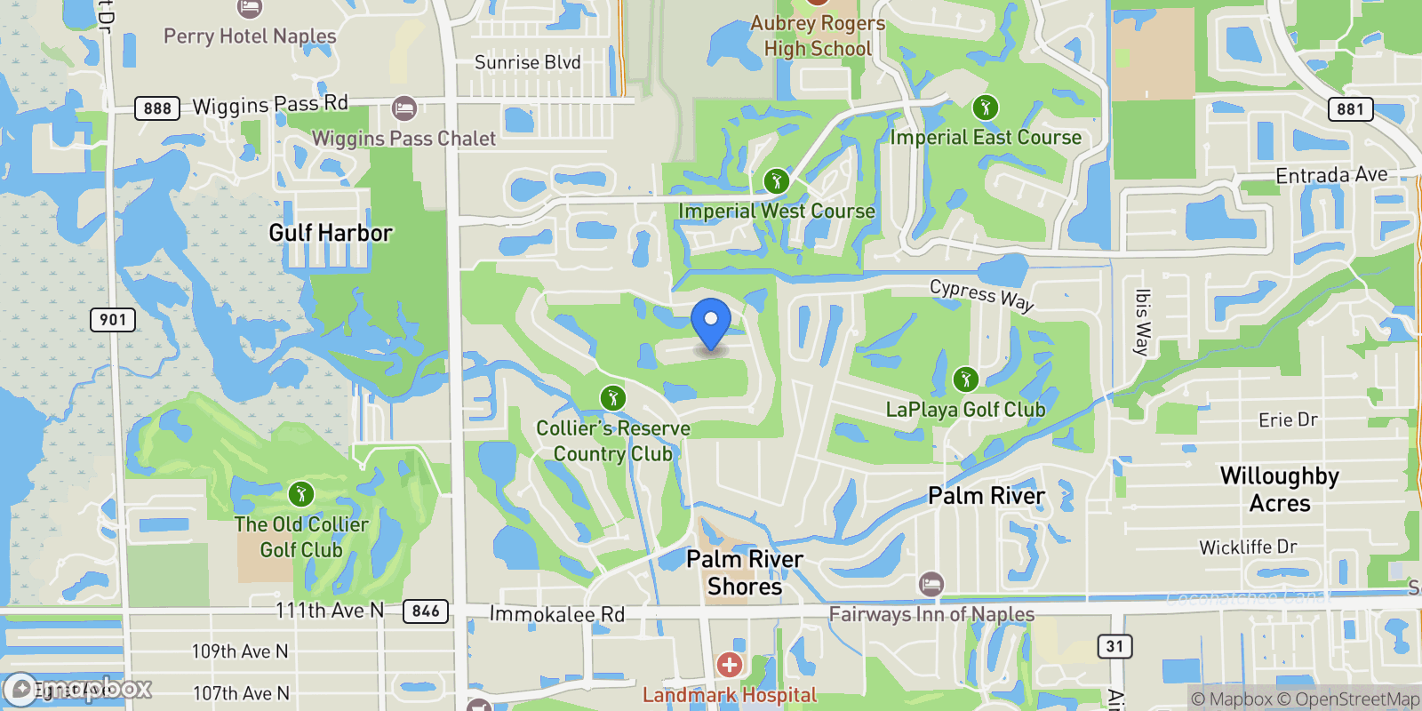 Map showing 1483 Gormican LN, Naples, FL, 34110, USA, Bonita Springs, Florida, United States.