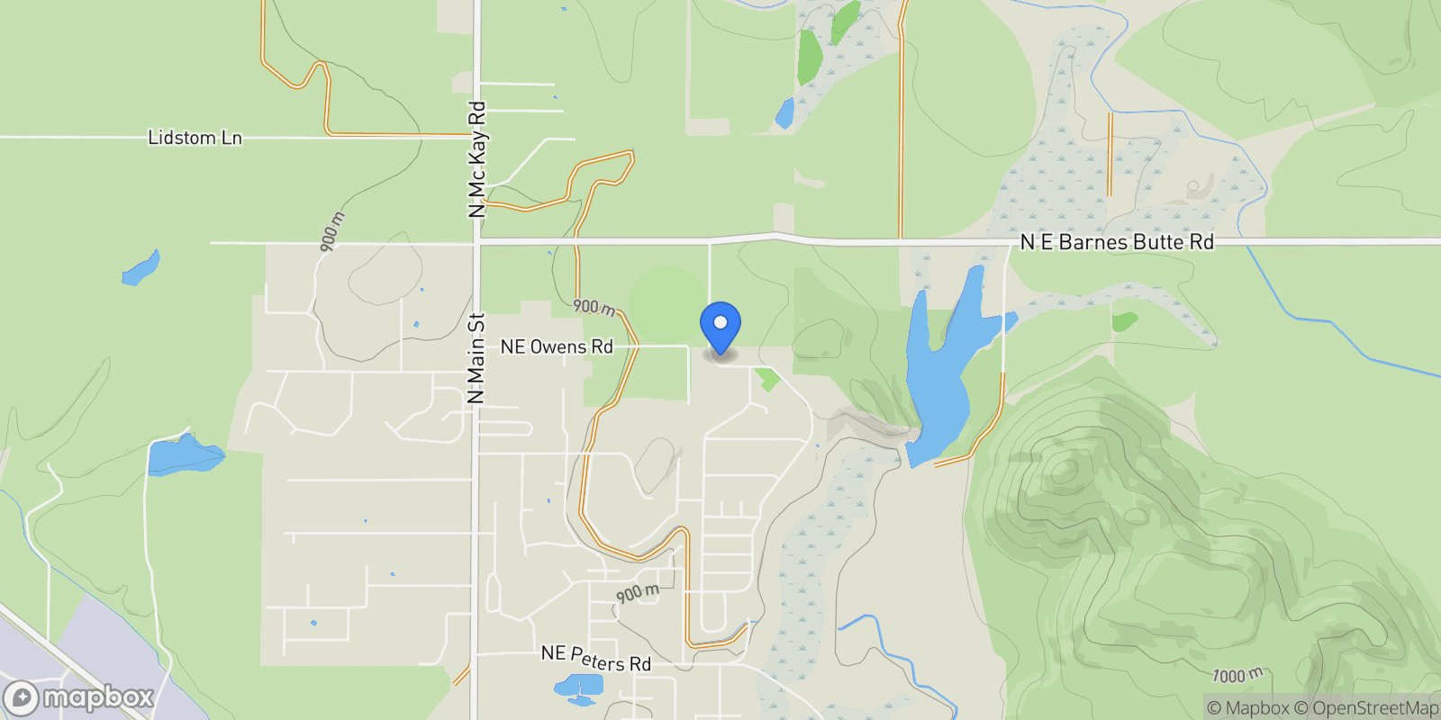 Map showing 3248 NE Yellowpine Road 00, Prineville, Oregon, United States.