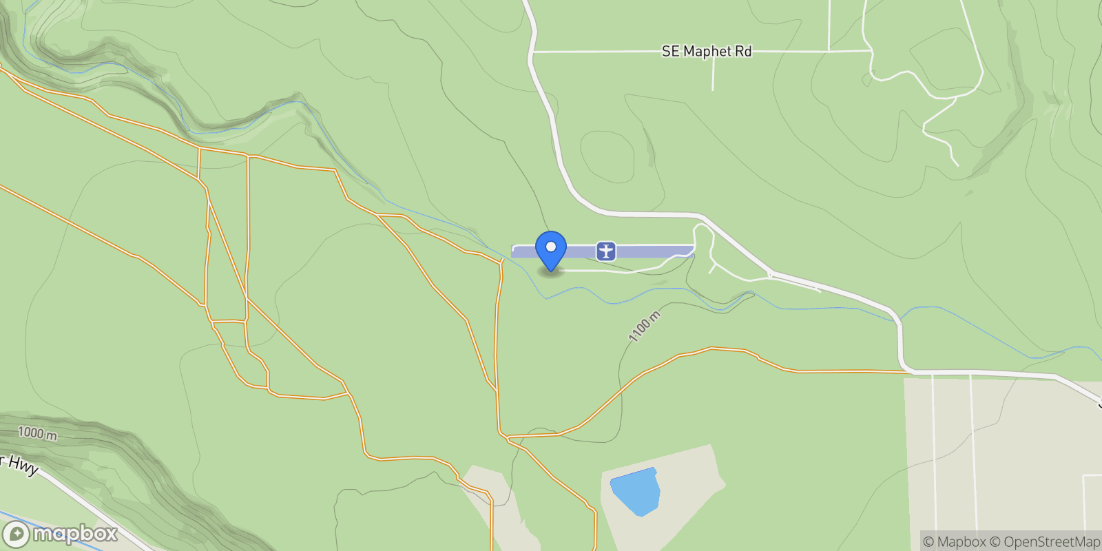 Map showing 1832 SE Blue Skies Lane, Prineville, Oregon, United States.