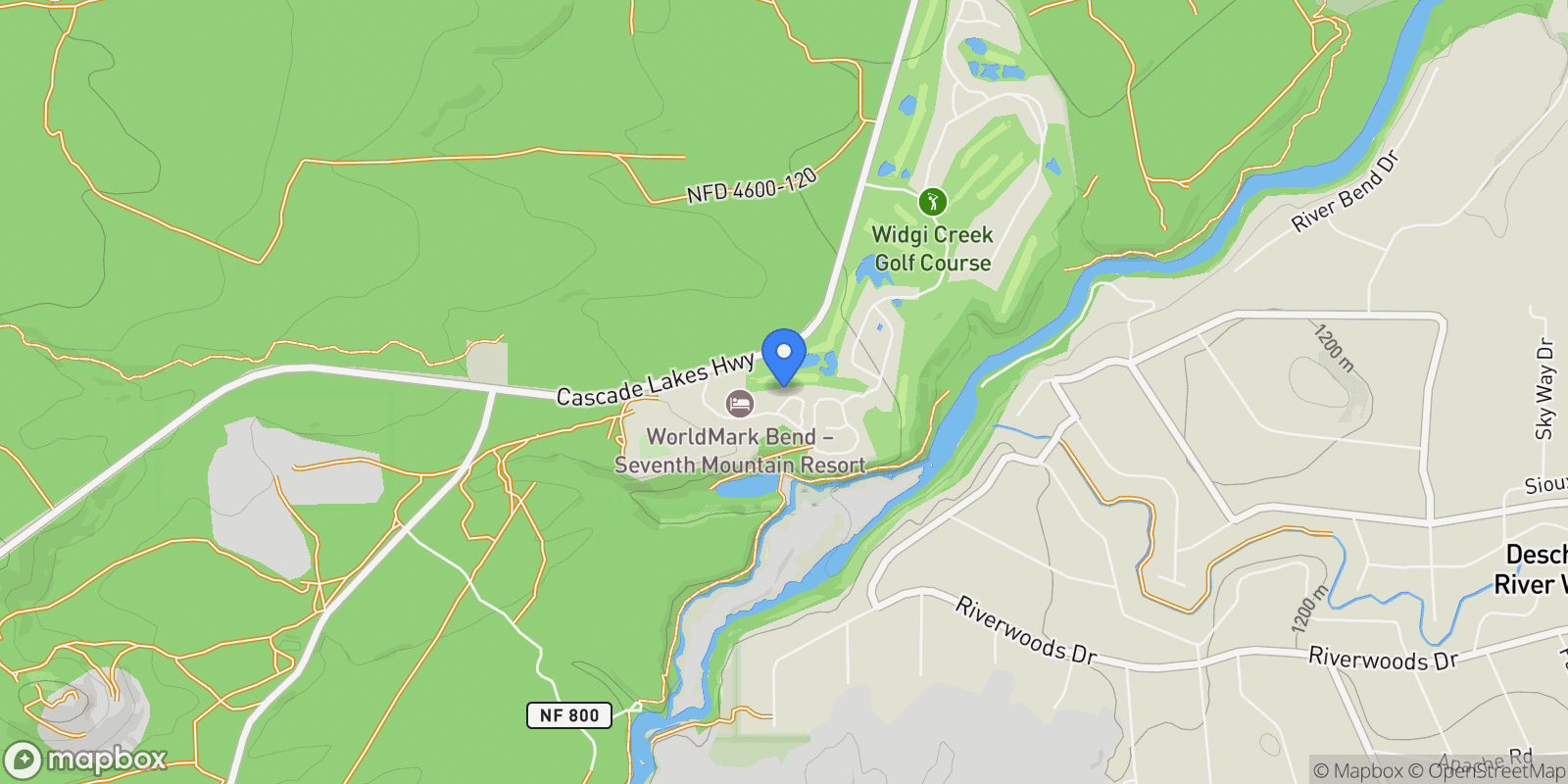 Map showing 60472 Kangaroo Loop, Bend, Oregon, United States.