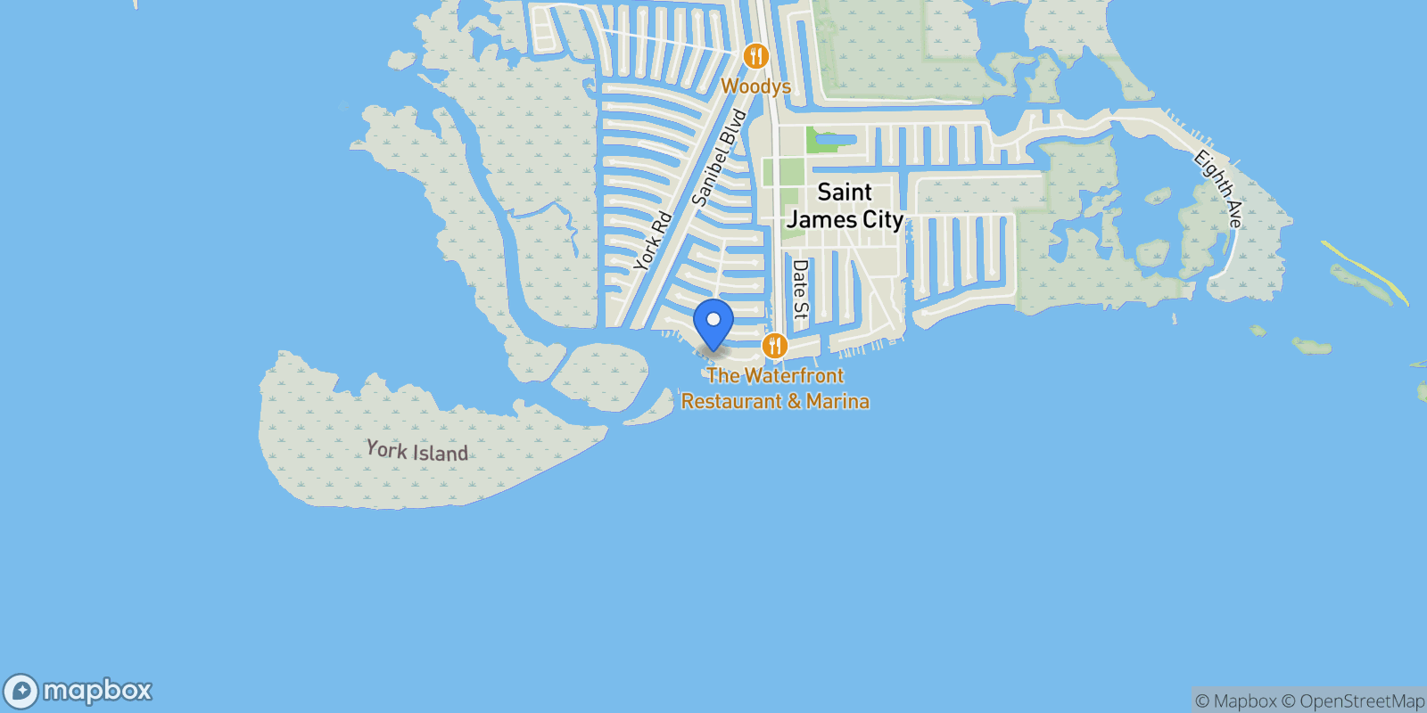 Map showing 3681 San Carlos DR, St. James City, FL, 33956, USA, Saint James City, Florida, United States.