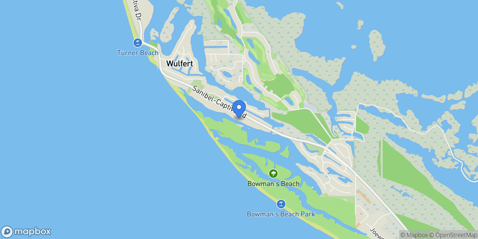 Map showing 5801 Sanibel Captiva RD, Sanibel, FL, 33957, USA, Sanibel, Florida, United States.