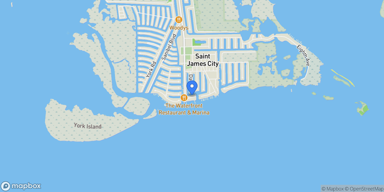 Map showing 3420 1st AVE, St. James City, FL, 33956, USA, Saint James City, Florida, United States.