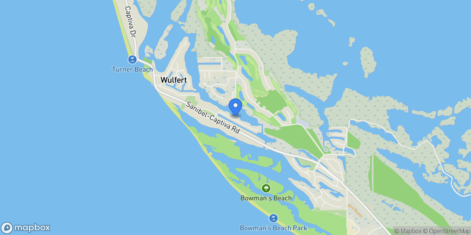 Map showing 5810 Pine Tree DR, Sanibel, FL, 33957, USA, Sanibel, Florida, United States.