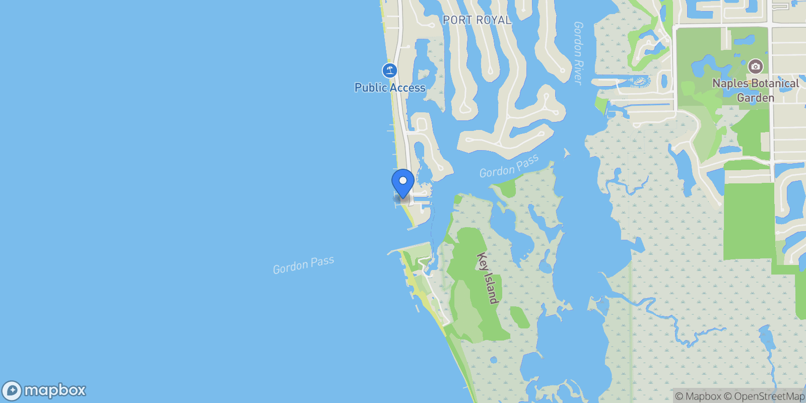 Map showing 4550 GORDON DR, Naples, FL, 34102, USA, Naples, Florida, United States.