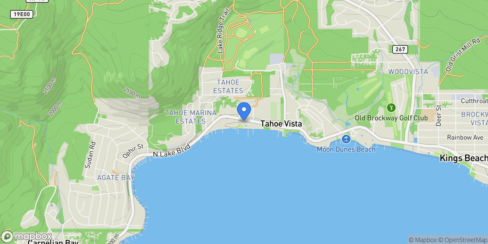 Map showing 6750 N North Lake Boulevard 3C, Kings Beach, California, United States.