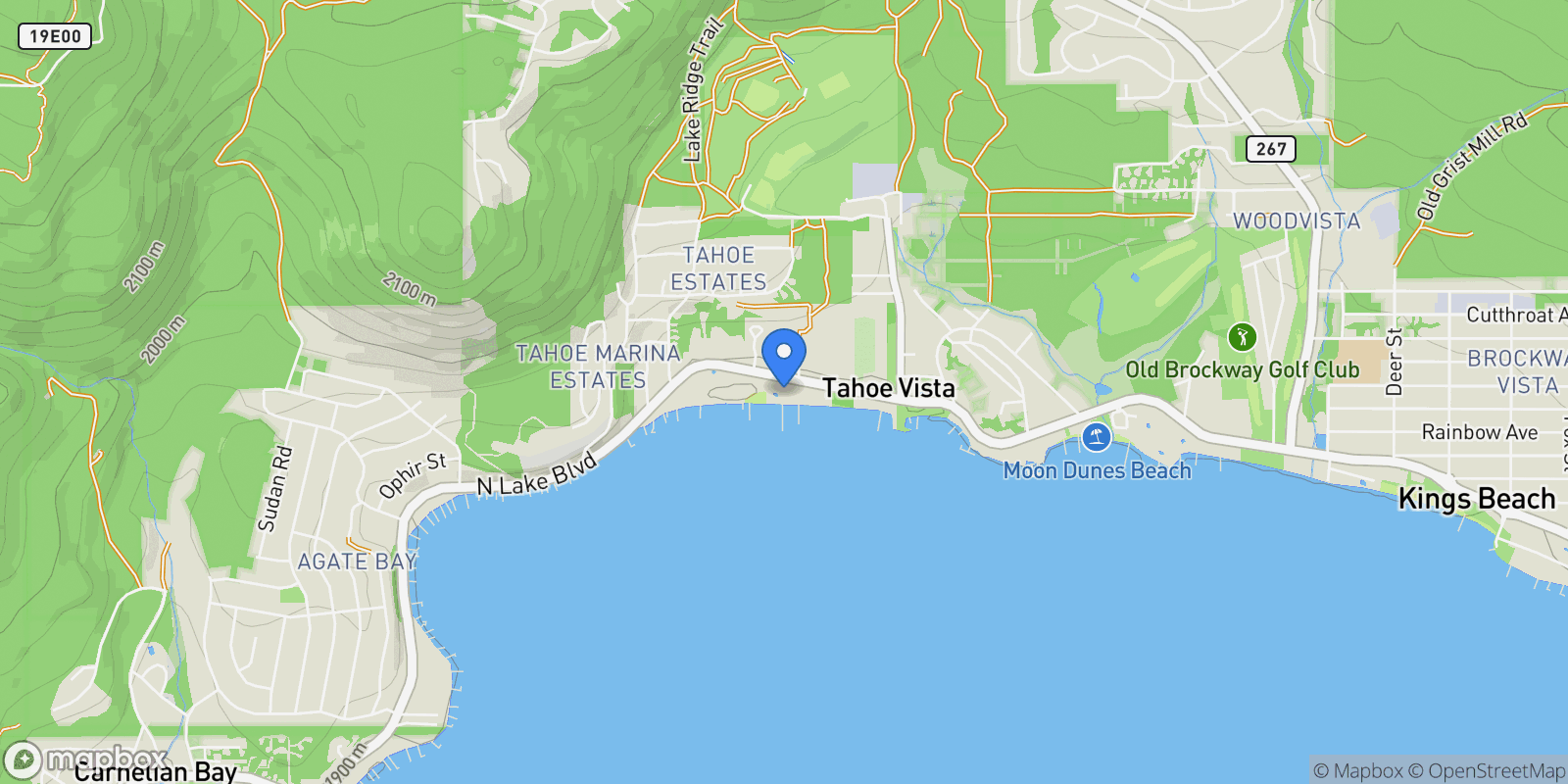 Map showing 6750 N North Lake Boulevard 4F, Kings Beach, California, United States.