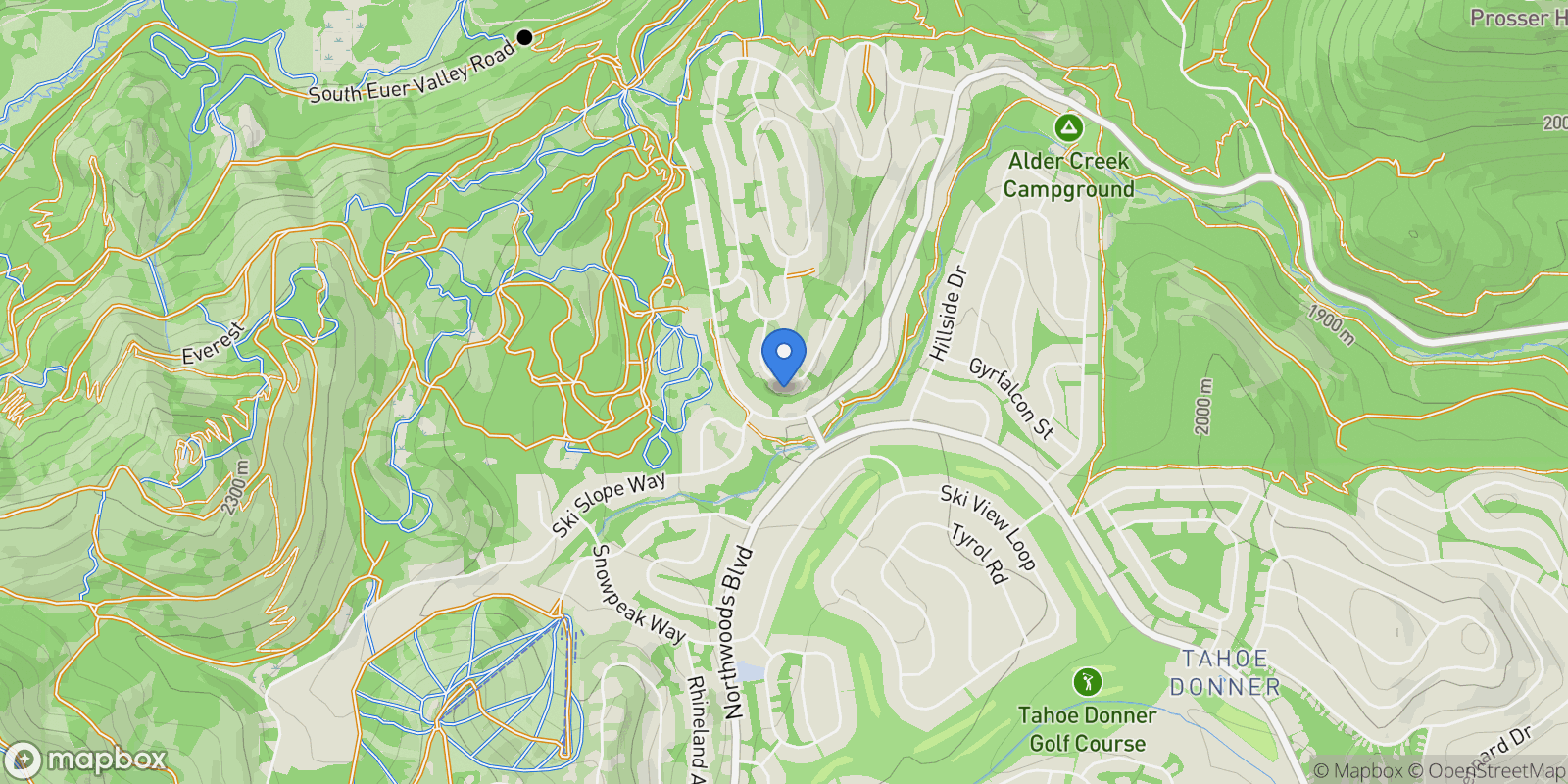 Map showing 12391 Stockholm Way, Truckee, California, United States.