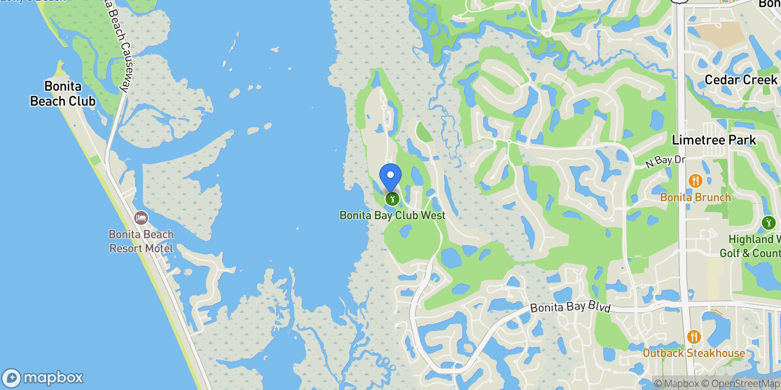 Map showing 4751 Bonita Bay BLVD, #1702, Bonita Springs, FL, 34134, USA, Bonita Springs, Florida, United States.