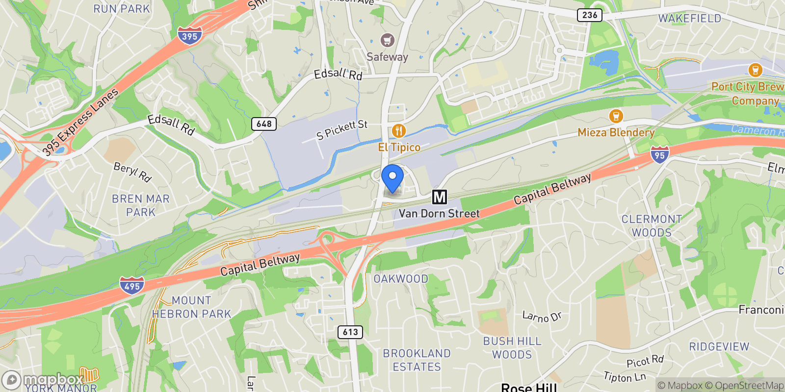 Map showing 966 Harrison Circle, Alexandria, VA 22304, Alexandria, Virginia, United States.