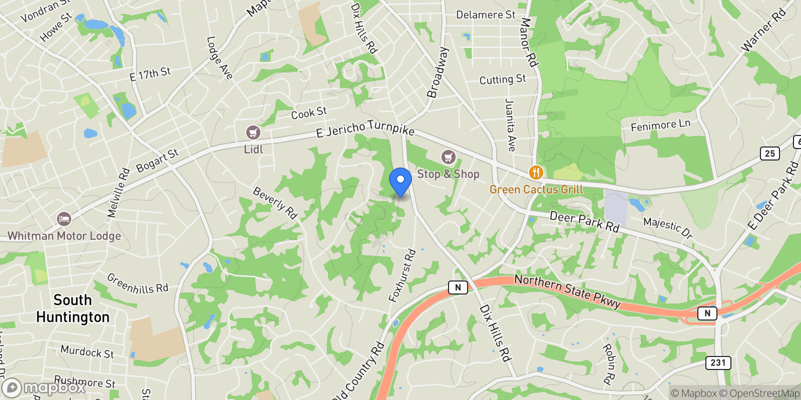 Map showing 171 Dix Hills Road, Dix Hills, NY 11746, Huntington Station, New York, United States.