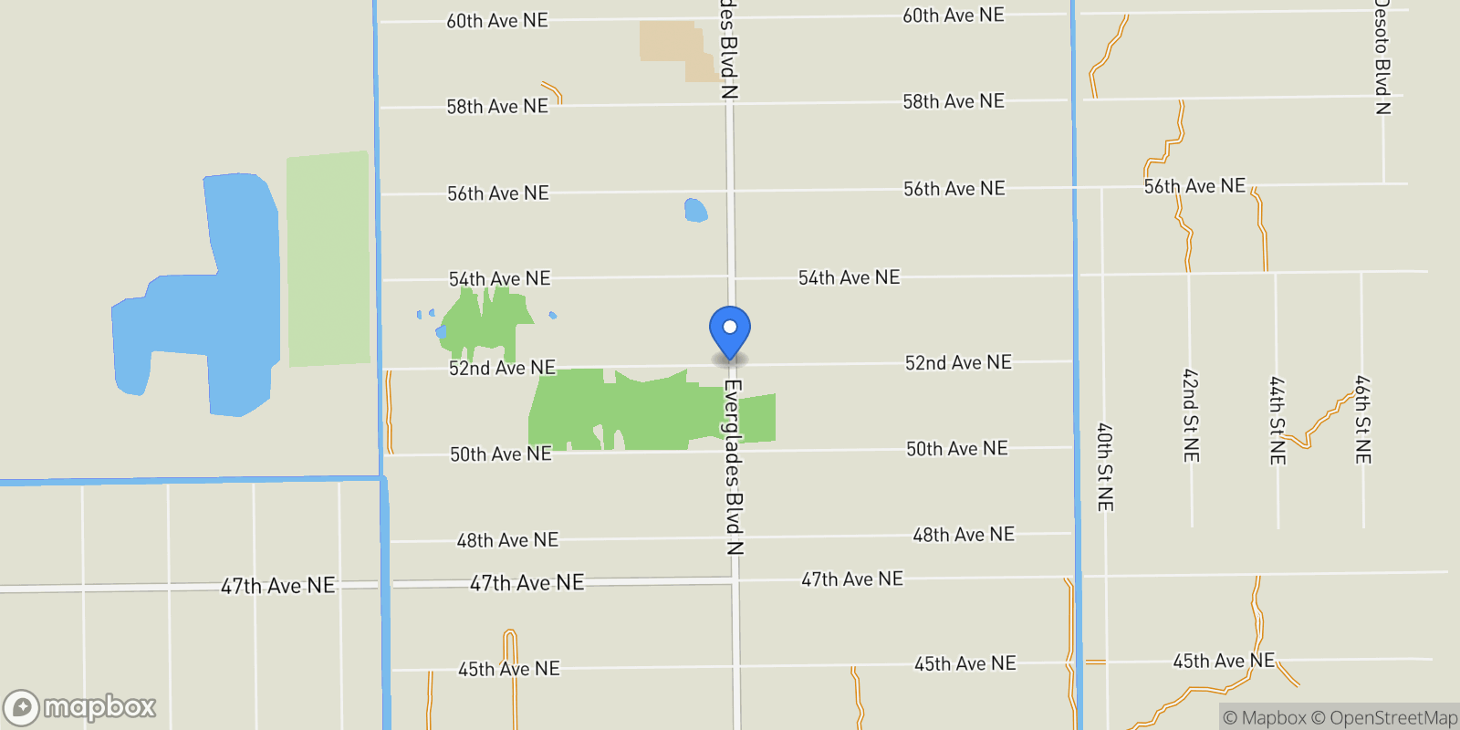 Map showing 3832 52nd AVE, Naples, FL, 34120, USA, Naples, Florida, United States.