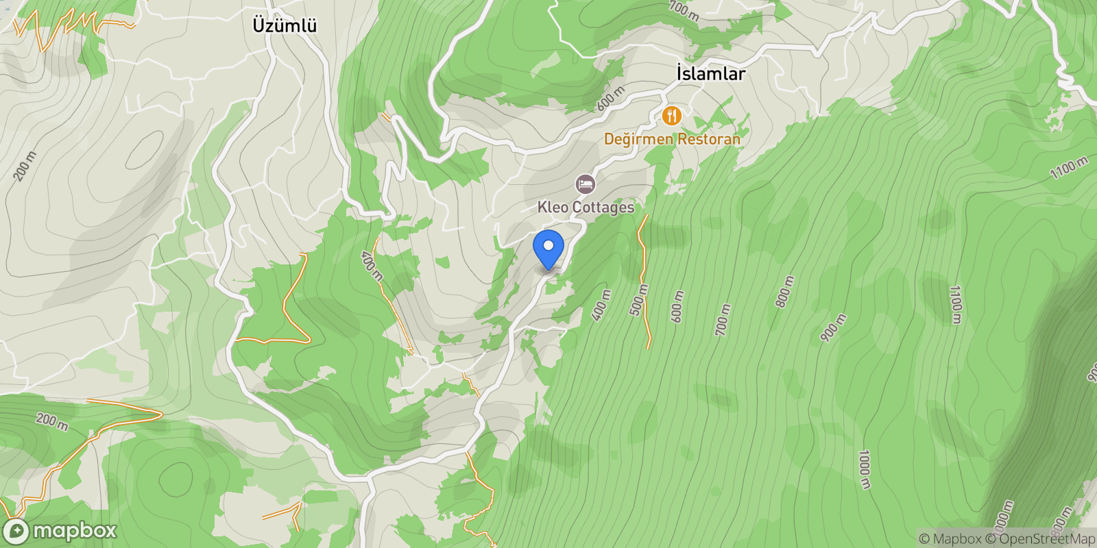 Map showing İslamlar, 07960 Kaş/Antalya, Türkiye, İslamlar, Antalya, Turkey.