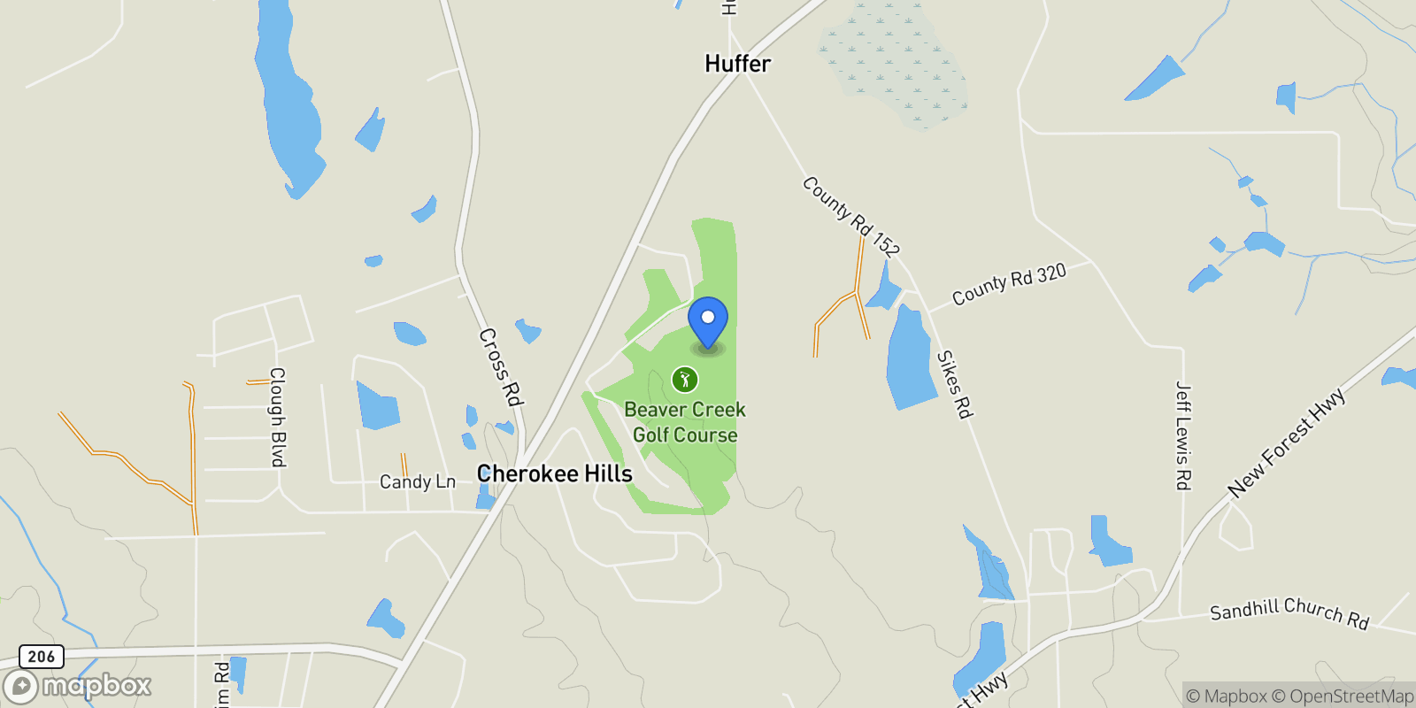 Map showing 485 Beaver Kreek Road, Douglas, GA 31533, Douglas, Georgia, United States.