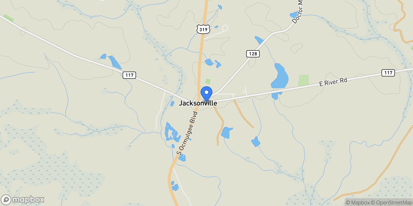 Map showing 0 East River Road, Other, GA 31544, Jacksonville, Georgia, United States.