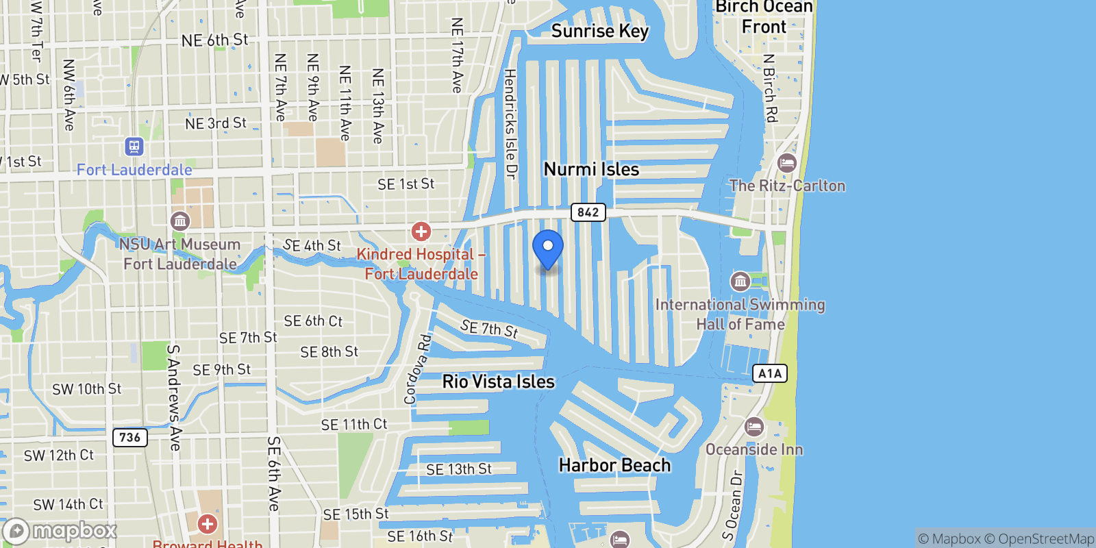 Map showing 511 San Marco Dr, Fort Lauderdale, Florida, United States.