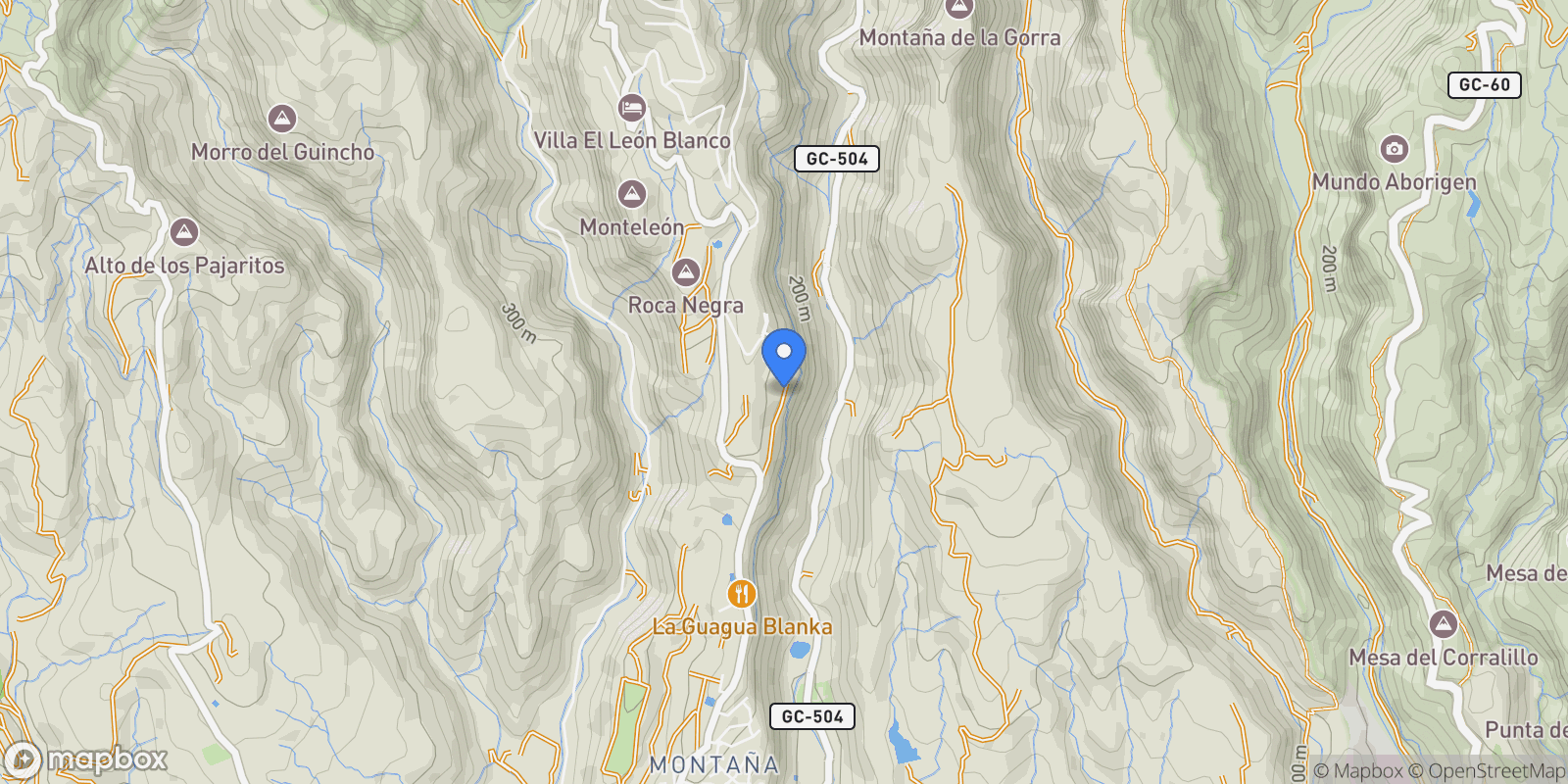 Map showing SAN BARTOLOMÉ DE TIRAJANA, Las Palmas, SAN BARTOLOMÉ DE TIRAJANA, San Bartolome de Tirajana, Canary Islands, Spain.