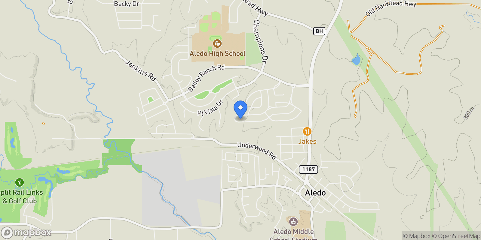 Map showing 529 Prairie Run , Aledo, TX 76008, Aledo, Texas, United States.