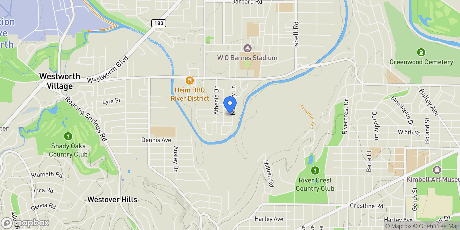 Map showing 336 Nursery Lane , Fort Worth, TX 76114, Fort Worth, Texas, United States.