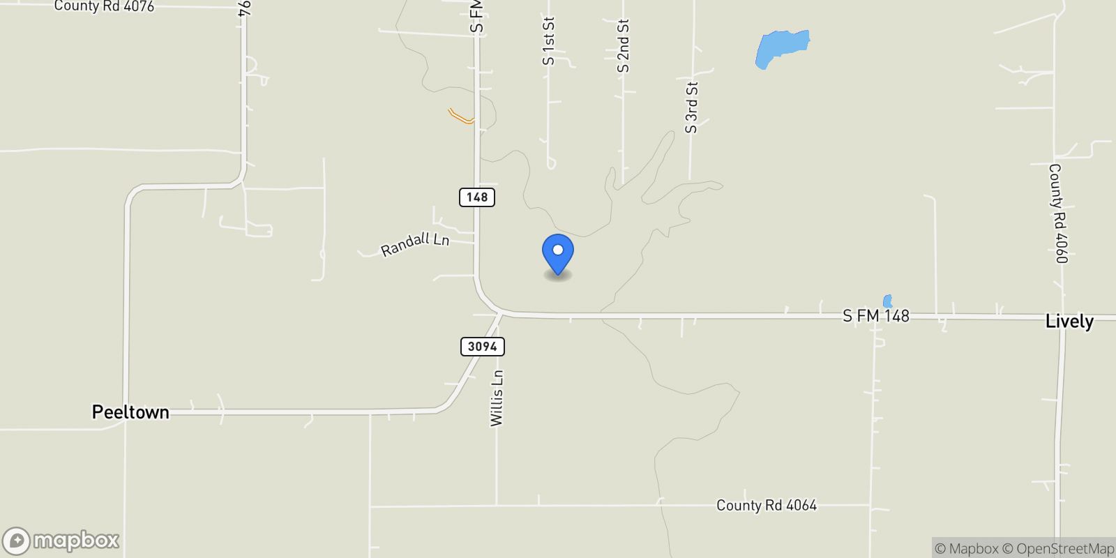 Map showing 000 Fm 148, Scurry, TX 75158, Scurry, Texas, United States.