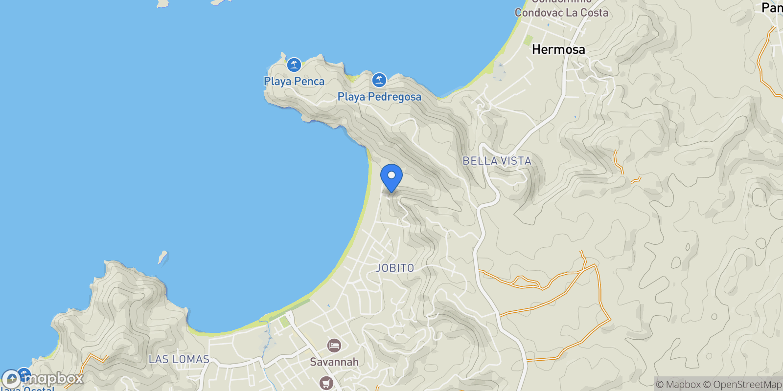 Map showing H866+QF3, Guanacaste Province, Coco, Costa Rica, Coco, Guanacaste Province, Costa Rica.