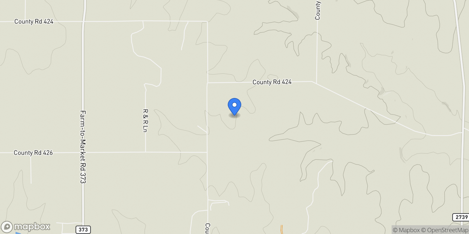 Map showing 1332 County Road 423, Muenster, TX 76252, Muenster, Texas, United States.