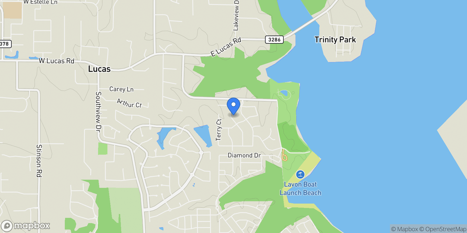 Map showing 421 Maggie Trail, Allen, TX 75002, Saint Paul, Texas, United States.
