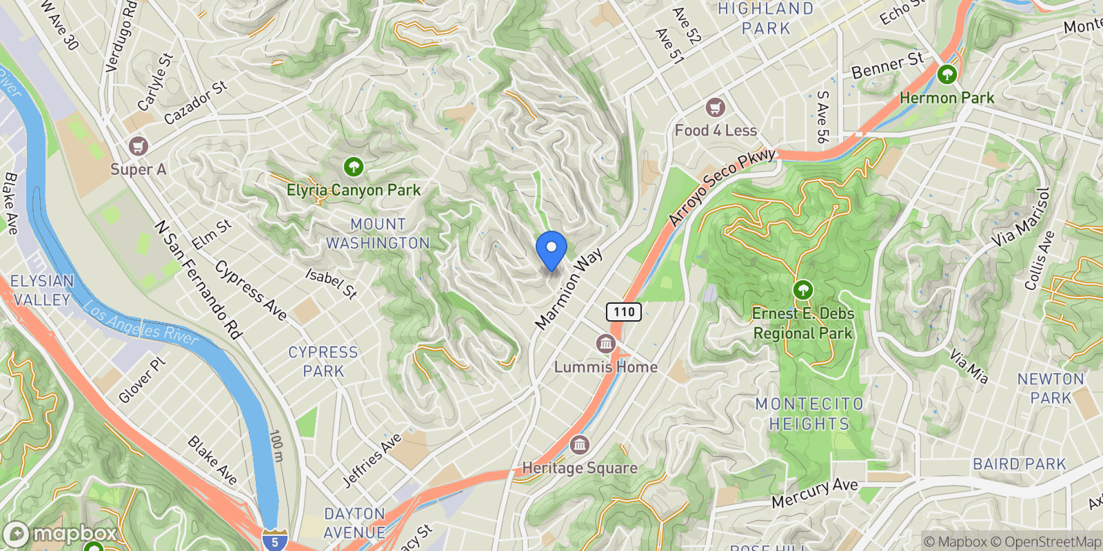 Map showing 4310 Glenmuir Avenue, Los Angeles, CA 90065, Los Angeles, California, United States.