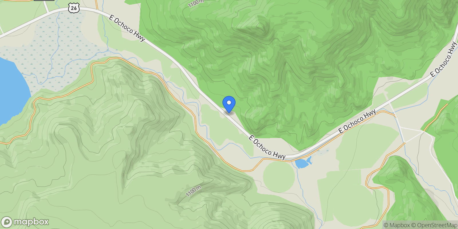 Map showing 16305 N Ochoco Highway , Prineville, OR 97754, Prineville, Oregon, United States.