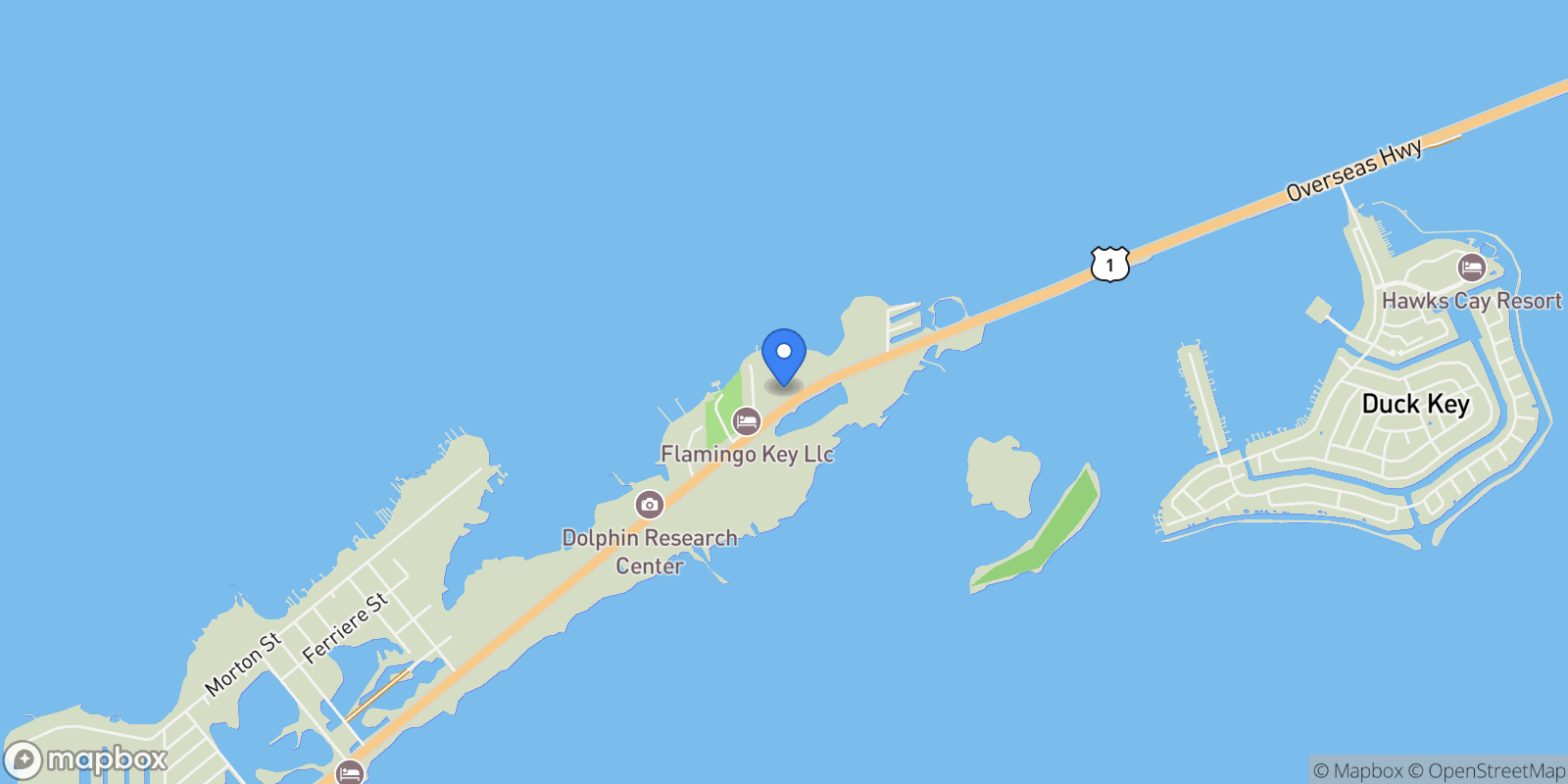 Map showing 101 Dorsett Dr, Marathon, Florida, United States.