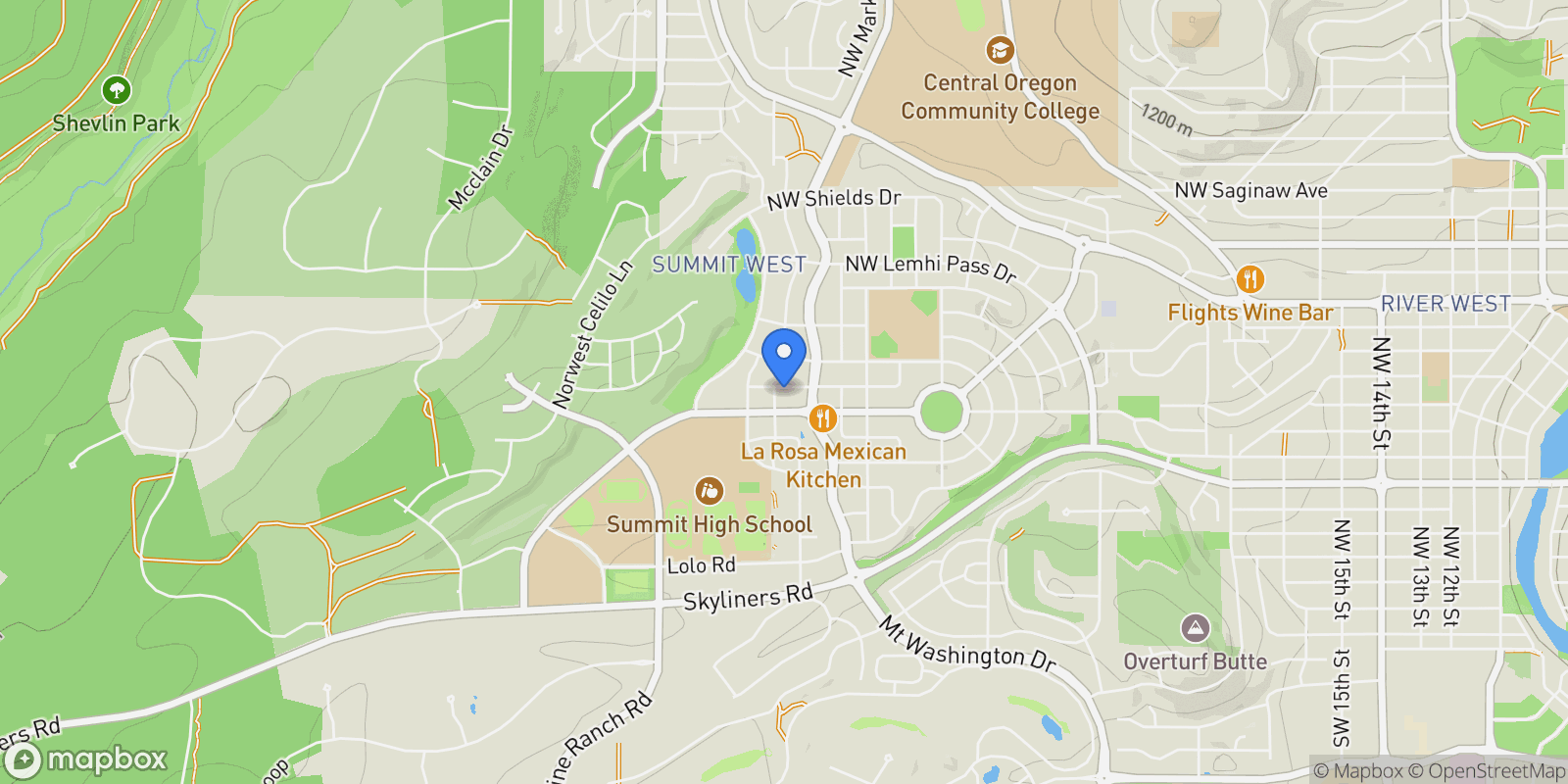 Map showing 2745 NW Ordway Avenue #207 , Bend, OR 97703, Bend, Oregon, United States.