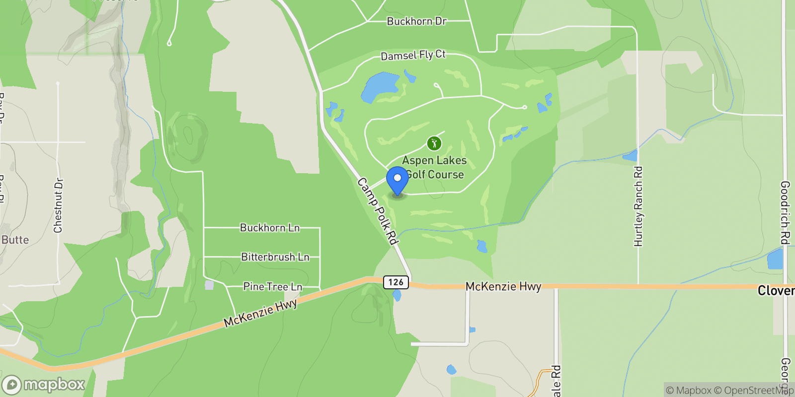 Map showing 16921 Lady Caroline Drive , Sisters, OR 97759, Sisters, Oregon, United States.