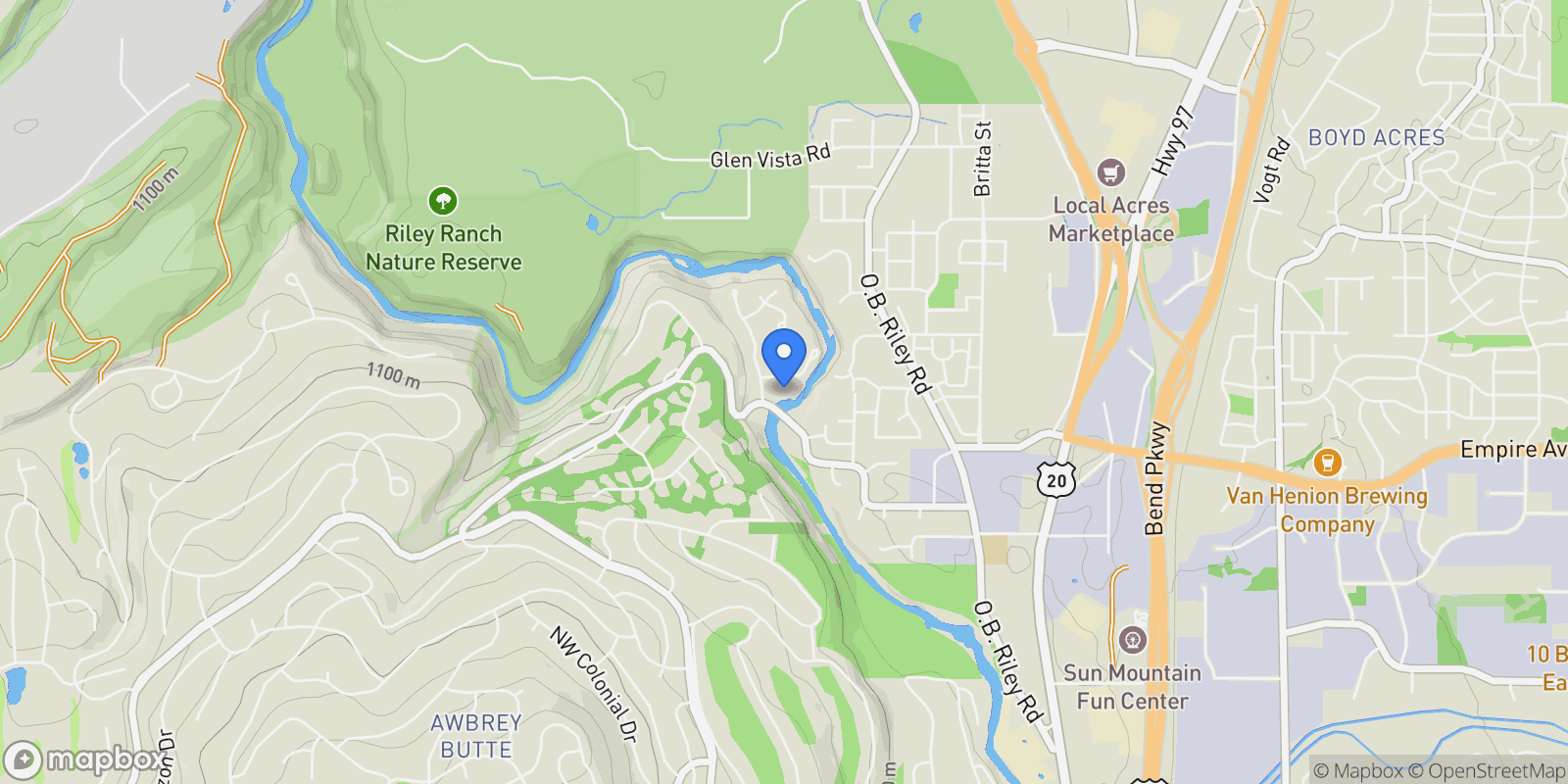 Map showing 683 NW Silver Buckle Road , Bend, OR 97703, Bend, Oregon, United States.