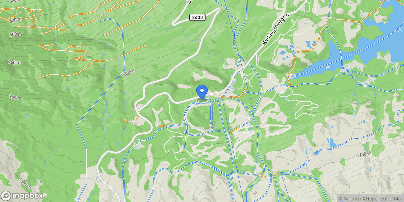 Map showing Fyrieggvegen 9, 3660 Rjukan, Norway, Rjukan, Telemark, Norway.