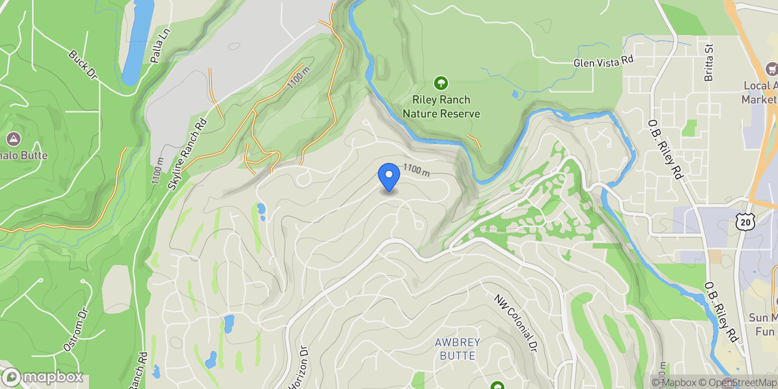 Map showing 3481 NW Greenleaf Way , Bend, OR 97703, Bend, Oregon, United States.