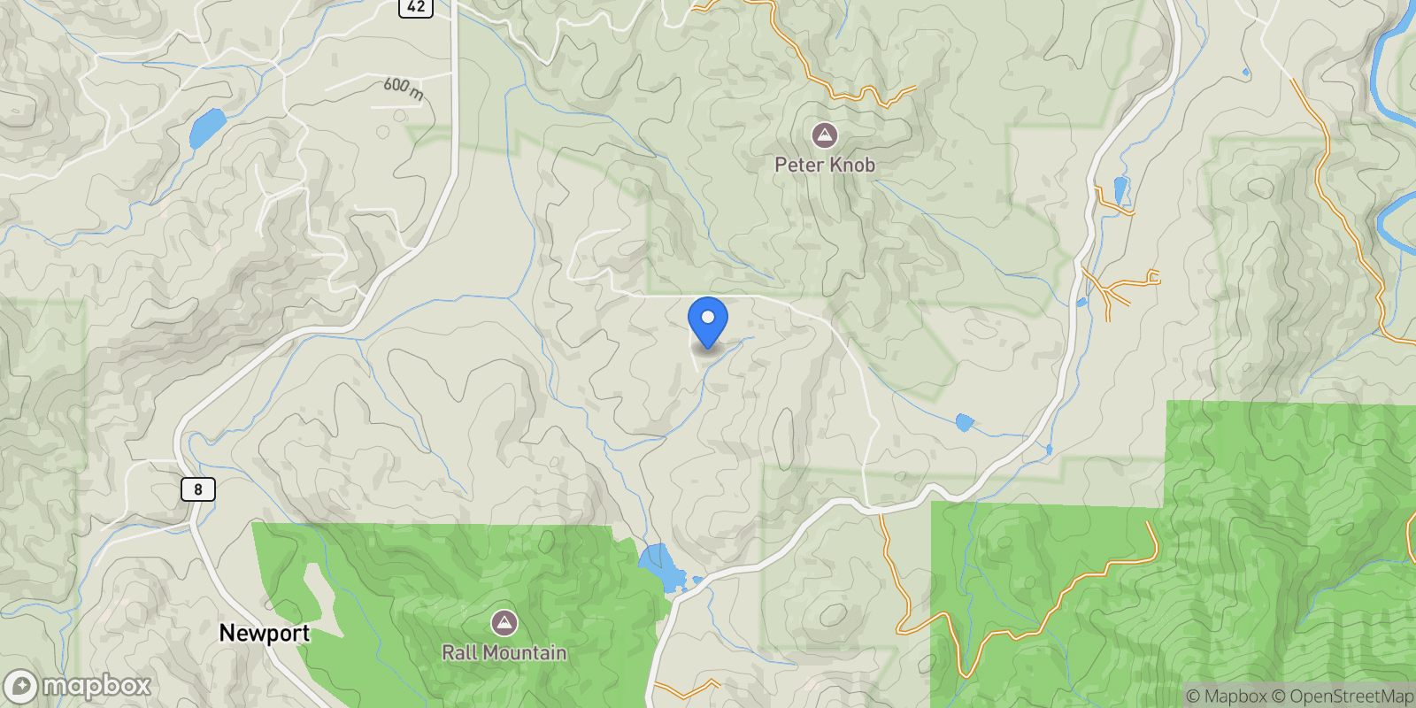 Map showing 213 Valley BR, Blue Ridge, Georgia, United States.