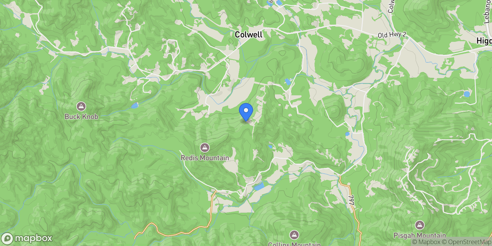 Map showing 370 High Ridge Road, Blue Ridge, Georgia, United States.