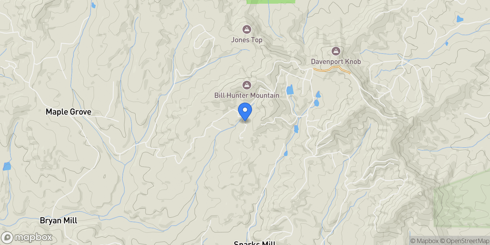 Map showing 67 Antler Way, Morganton, Georgia, United States.